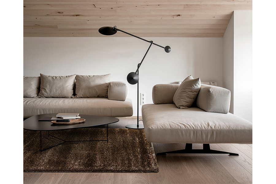 ●大判270×150cm●prevell●プレーベル社製●シャギーラグ●メレーナ●ラグマット●ライトブラウン系●モデルルーム展示品●エリアラグ ラグ\u0026マット 2701-430 プレーベル タフテッドカーペットコレクション